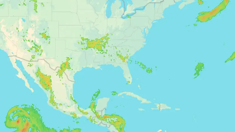 Oborine weather map