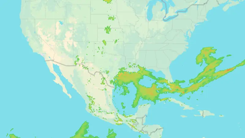 Precipitation weather map