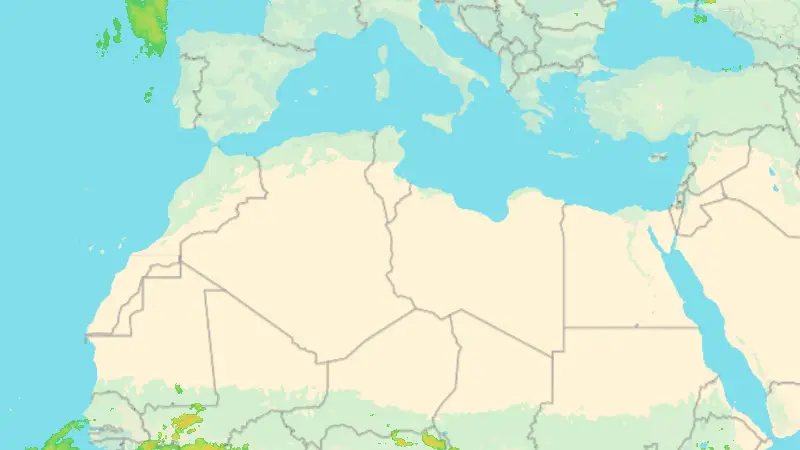 Nokrišņi weather map