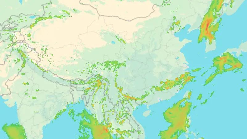 Precipitation weather map