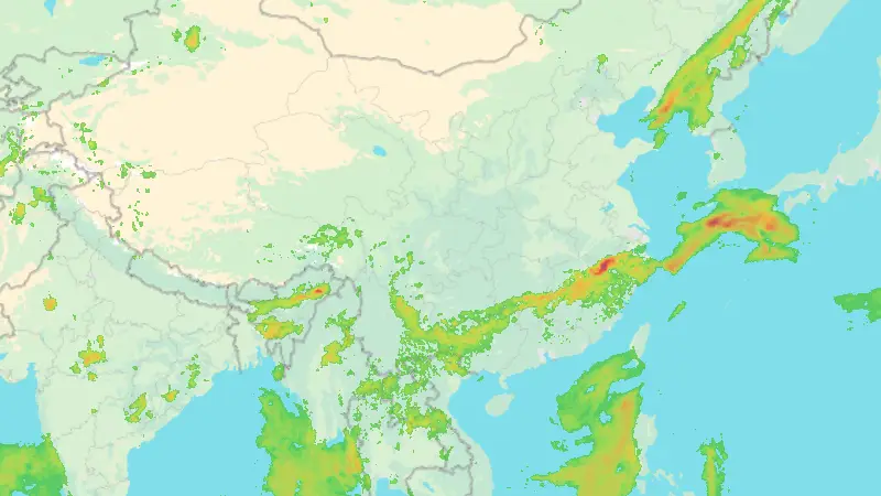 Srážky weather map