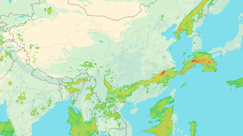 Precipitații weather map