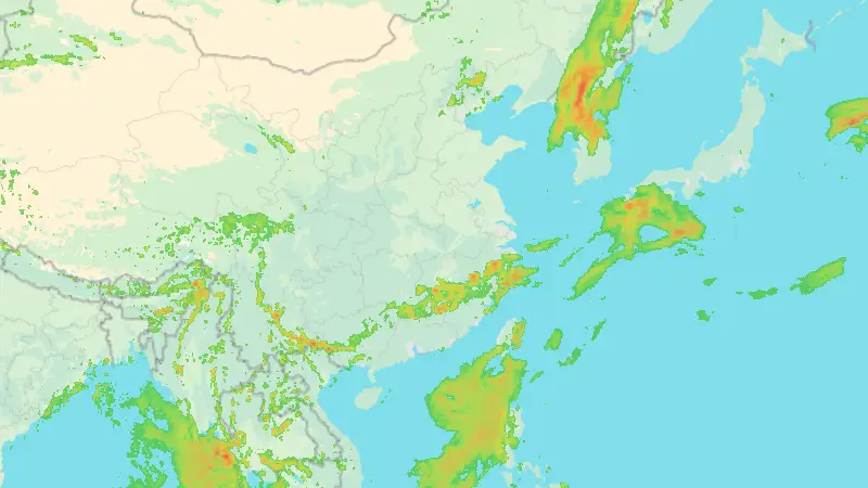 Precipitation weather map
