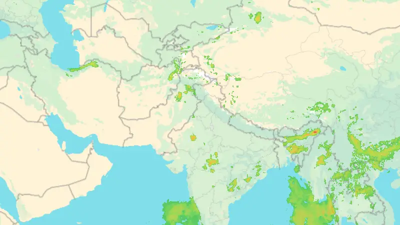 Precipitation weather map