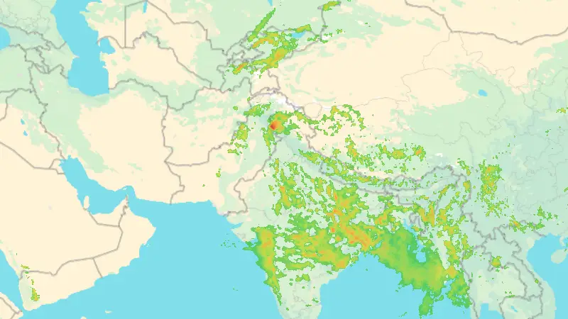 Srážky weather map