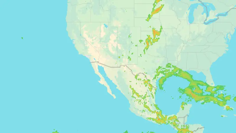 Precipitation weather map