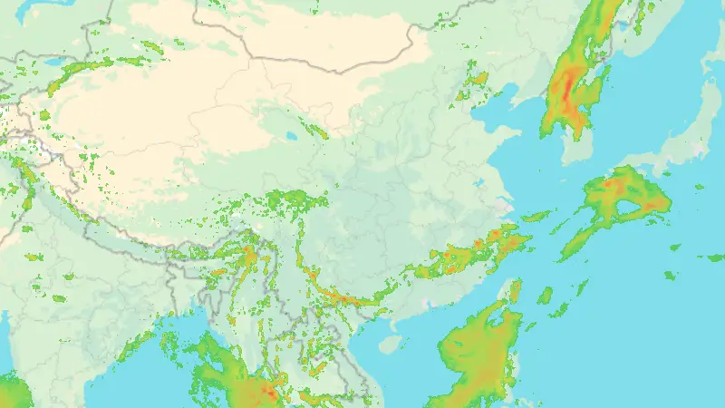 Srážky weather map