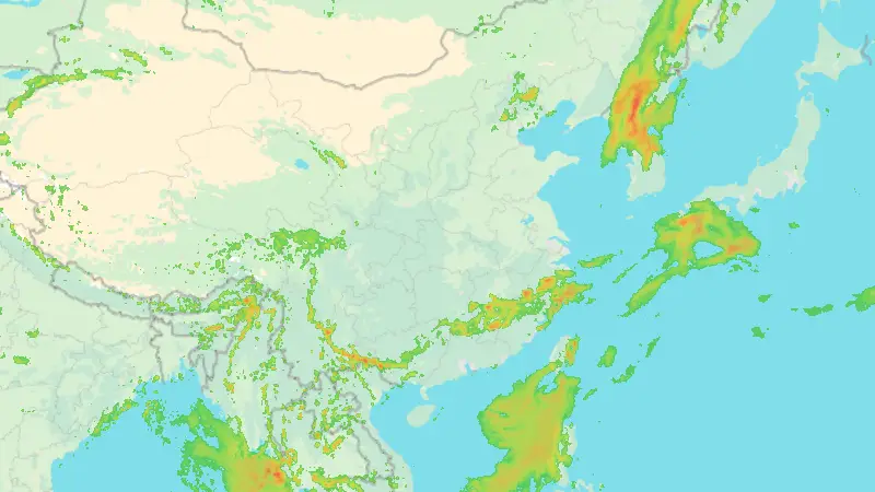 Precipitation weather map