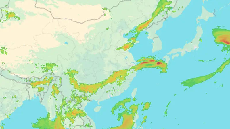 Opady weather map