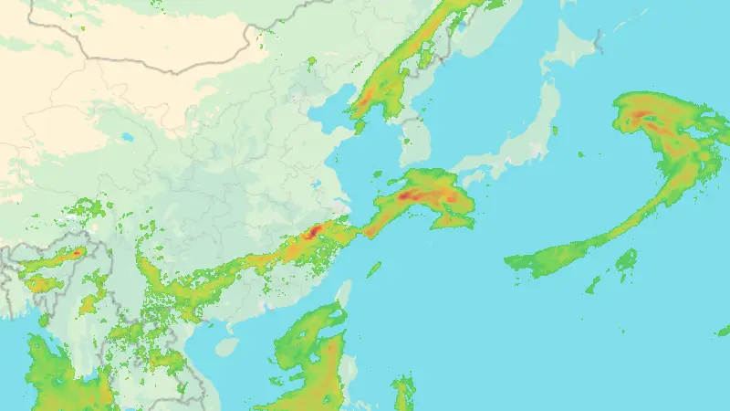 Srážky weather map