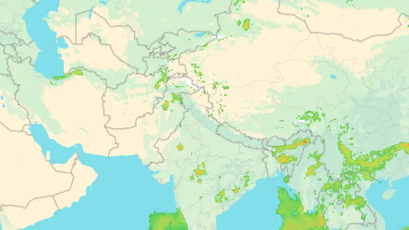Precipitazioni weather map