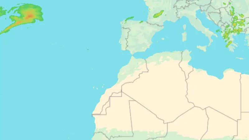 Opady weather map