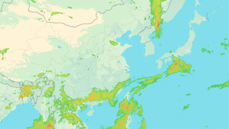Precipitation weather map