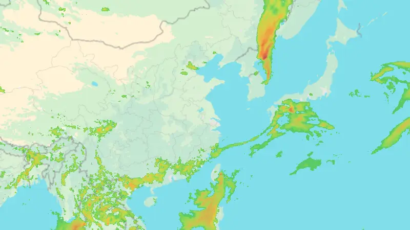 Precipitation weather map