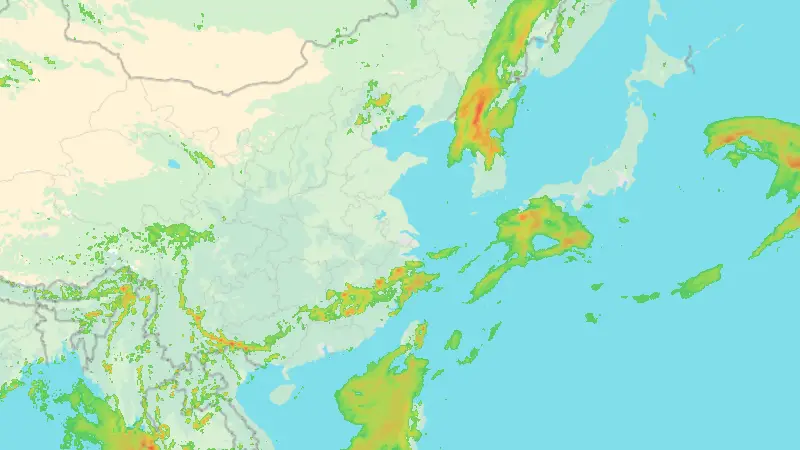 Sademäärä weather map