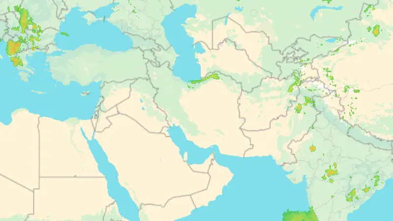 Precipitation weather map