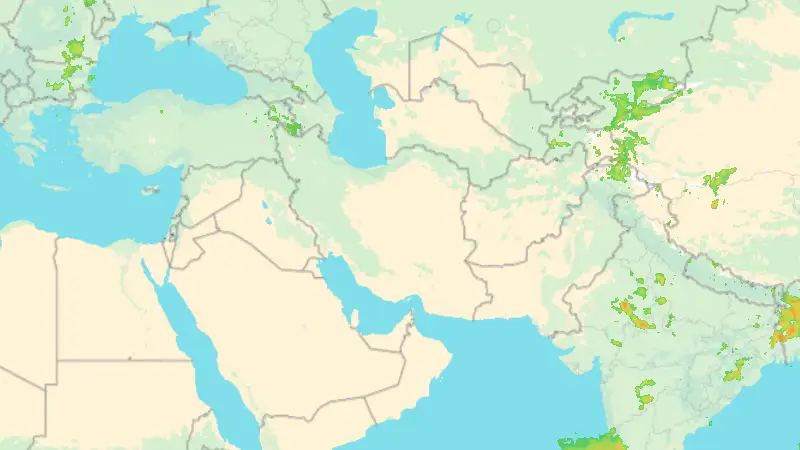 Precipitation weather map