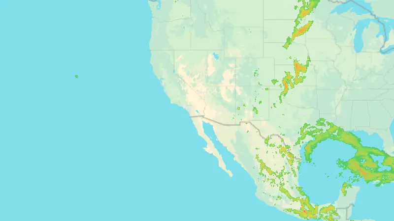Précipitations weather map