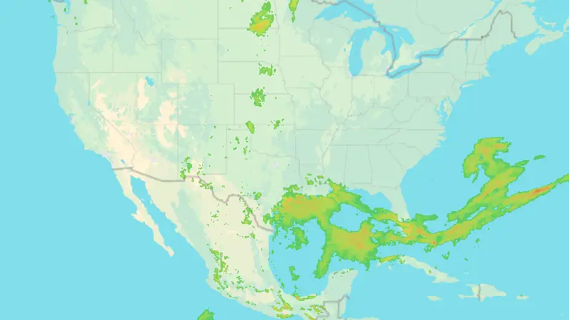Precipitation weather map
