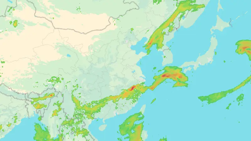 Precipitation weather map