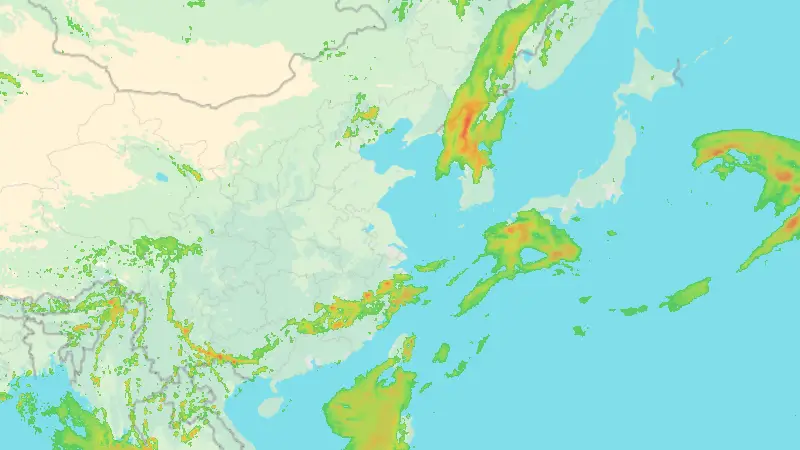 Srážky weather map