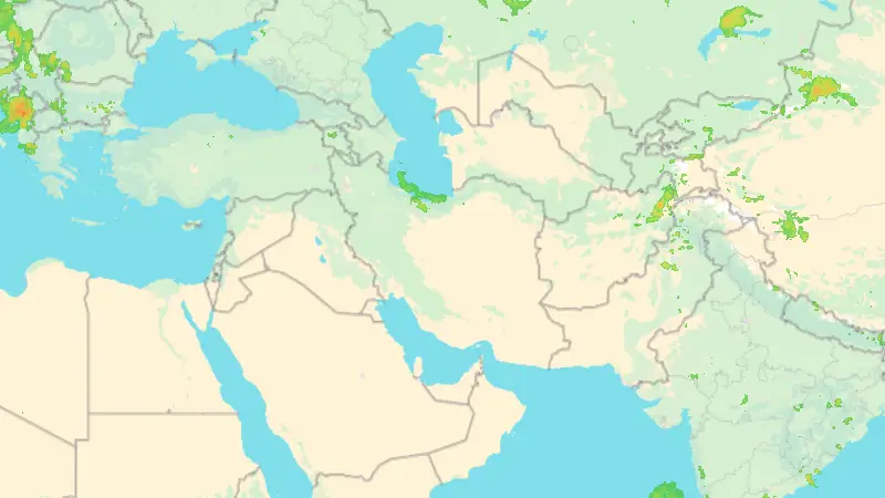 Precipitation weather map