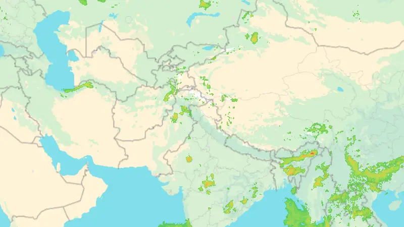 Srážky weather map
