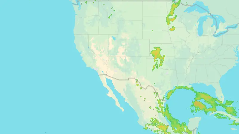 Precipitation weather map