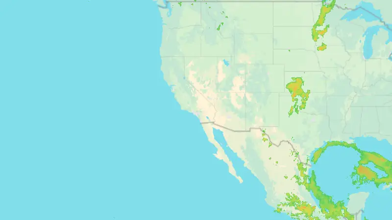 Precipitation weather map