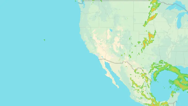 Precipitation weather map