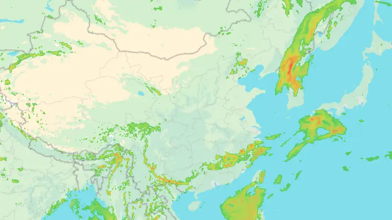 Precipitation weather map