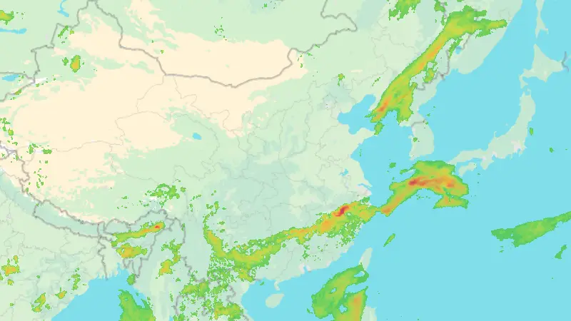 Precipitation weather map