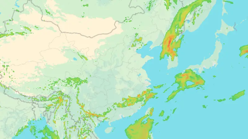 Precipitation weather map