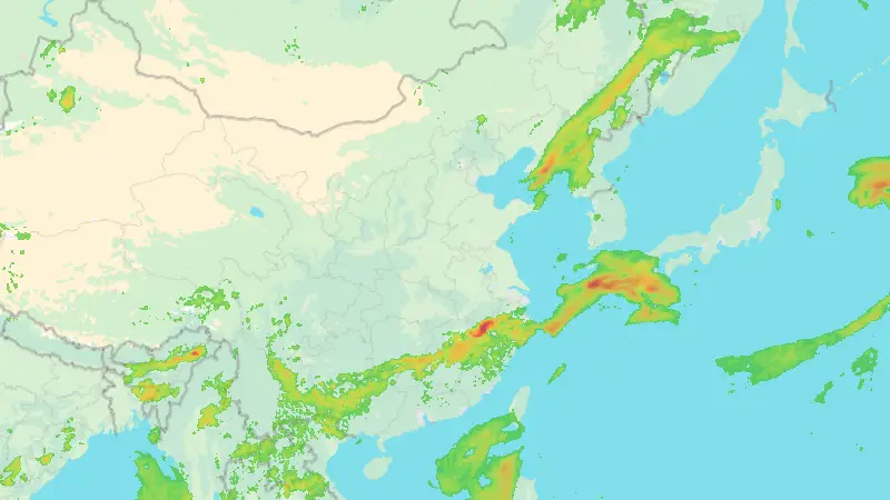 Precipitation weather map