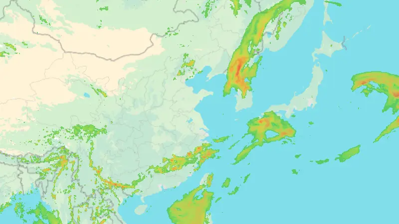 Precipitation weather map