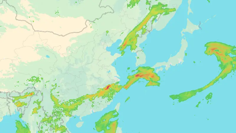 Precipitation weather map