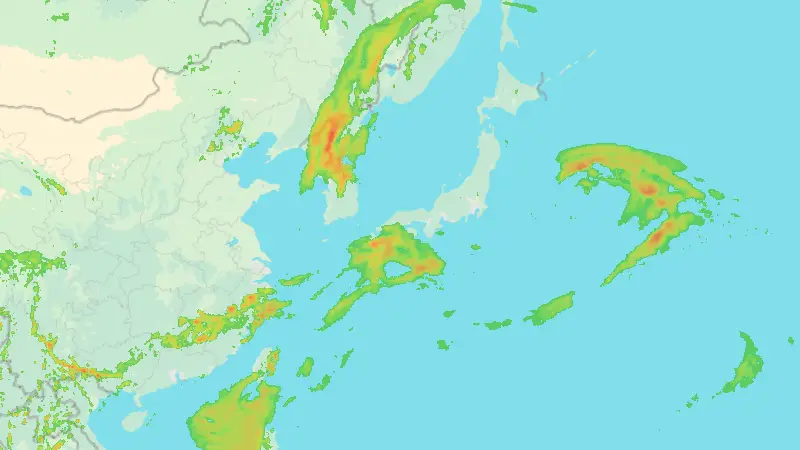 Precipitation weather map