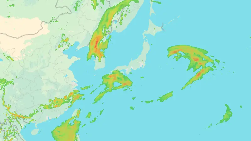 Precipitation weather map