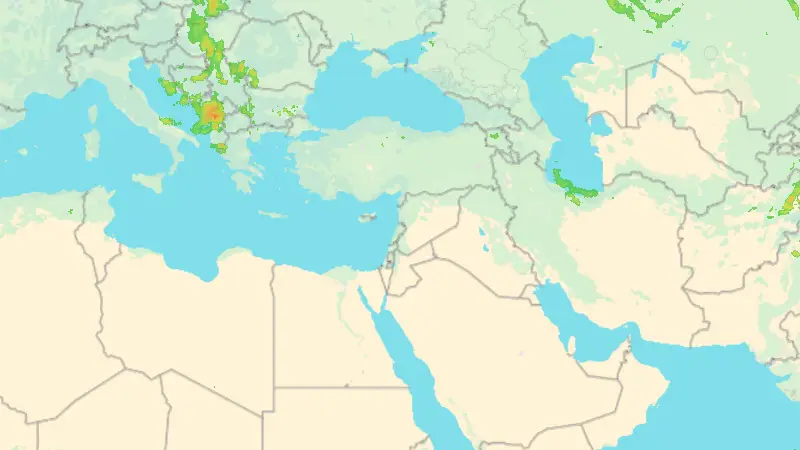 Reshjet weather map