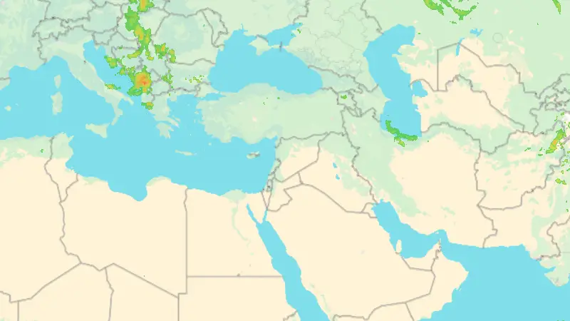 Yağış weather map