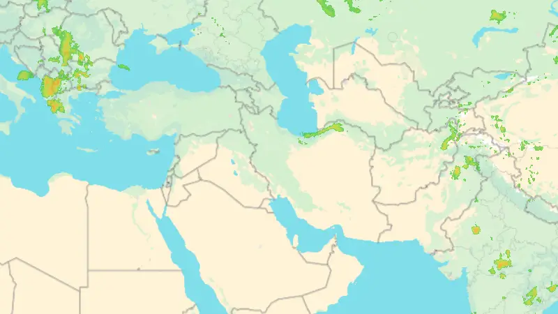 Precipitation weather map