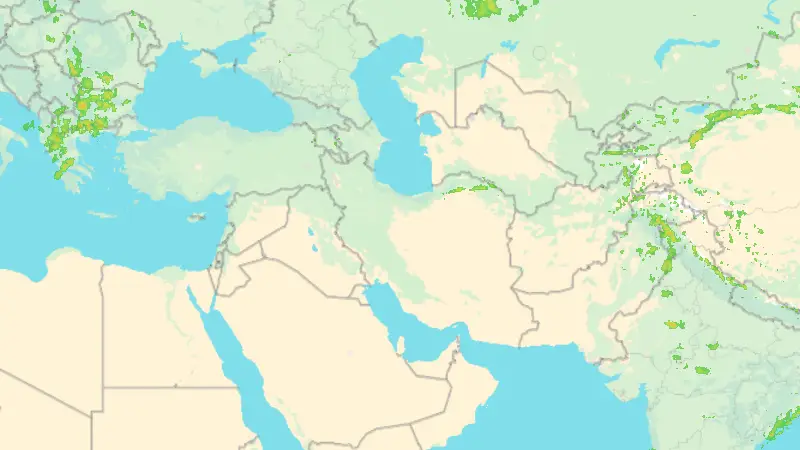 Srážky weather map