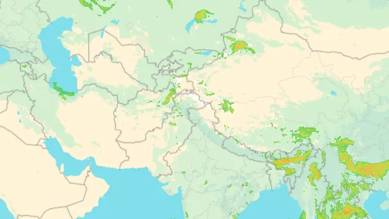Precipitation weather map