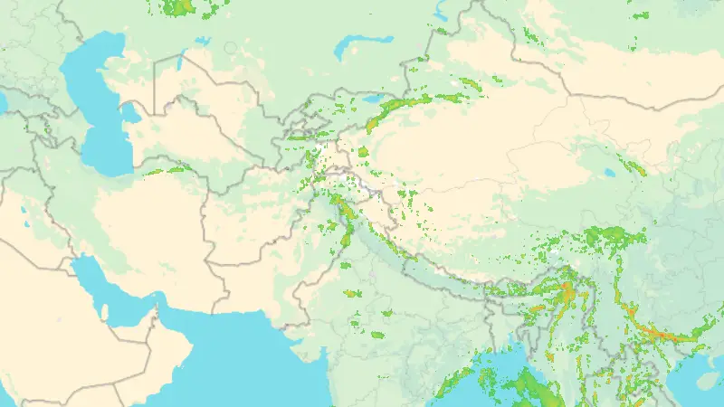 Nederbörd weather map