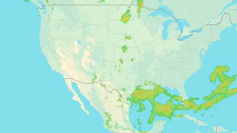 Precipitation weather map