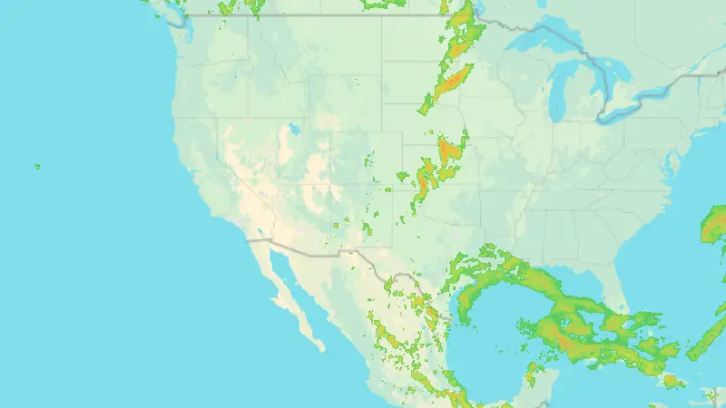 Opady weather map