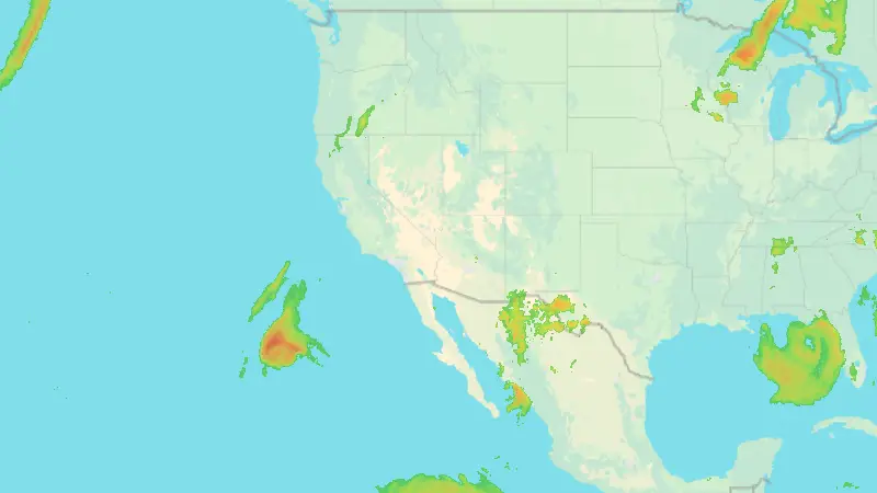 Srážky weather map