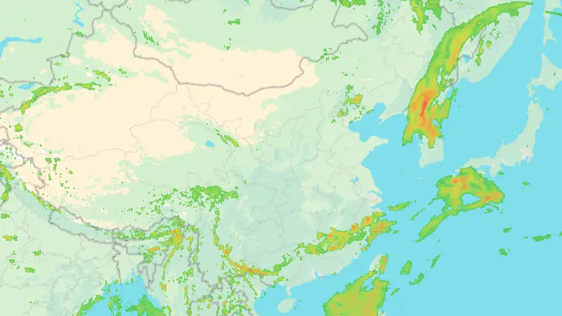 Precipitation weather map