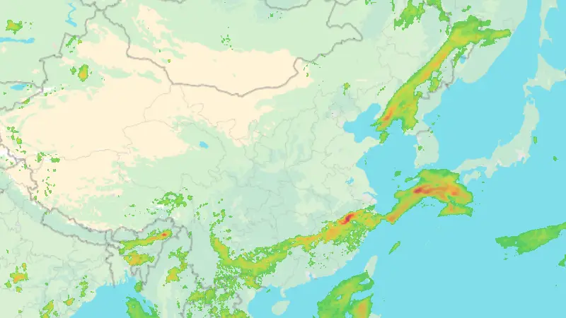 Precipitation weather map