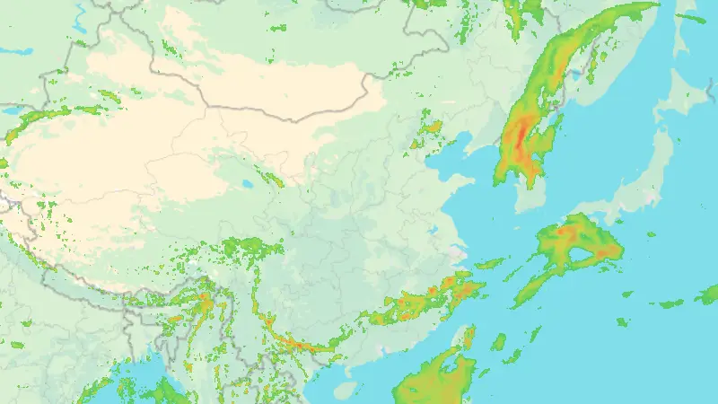 Precipitation weather map